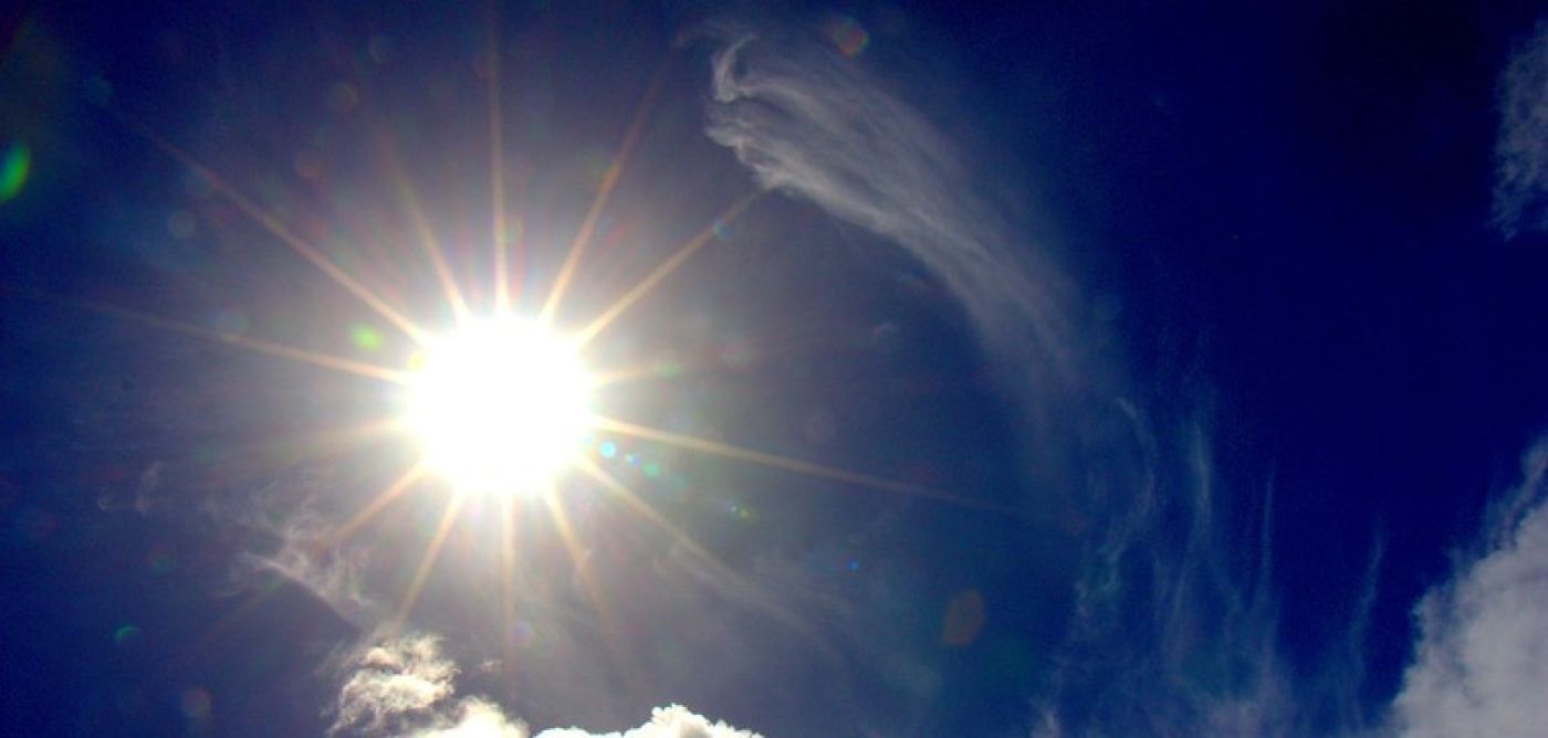 sun emerging
